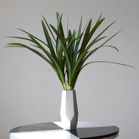Künstliche Dendrobium-Orchideenblätter, Clivia-Gladiolen – Schnittblumen, dekorative Akzente, Fotografie-Requisiten aus PVC
