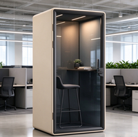 Mini-Privatsphäre-Telefonkabine Bewegbare Schalldichte Akustische Bürokabine für Tägliches Büro, Villa, Wohnzimmer, Krankenhaus, Einkaufszentrum, Video-Meetings