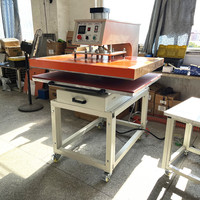 Presse à Chaud Pneumatique Monoposte Haute Pression 80*100cm pour Impression Personnalisée de Textiles et T-shirts