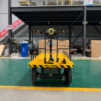Chariot utilitaire électrique à plateforme plate sur mesure 250x110cm, capacité 1500kg, chariot à plateforme robuste pour la manutention de matériaux en usine et en atelier