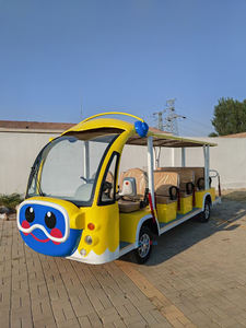 <span class=keywords><strong>Autobús</strong></span> turístico Diseño de dibujos animados Street Legal Electric Tour Shuttle Cart Buggy eléctrico Shuttle Bus - Product Image 4