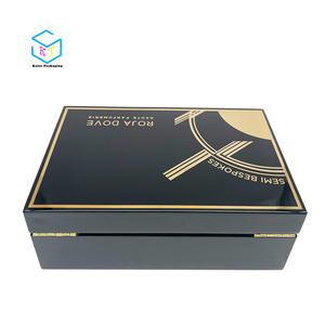 Personnalisé noir piano laque <span class=keywords><strong>en</strong></span> <span class=keywords><strong>bois</strong></span> boîte de parfum conception faire - Product Image 3