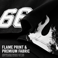 Ensemble streetwear en coton lourd RAMAX, t-shirt graphique et short, style Y2K grunge, pour hommes, vente en gros personnalisée, fournisseur vérifié
