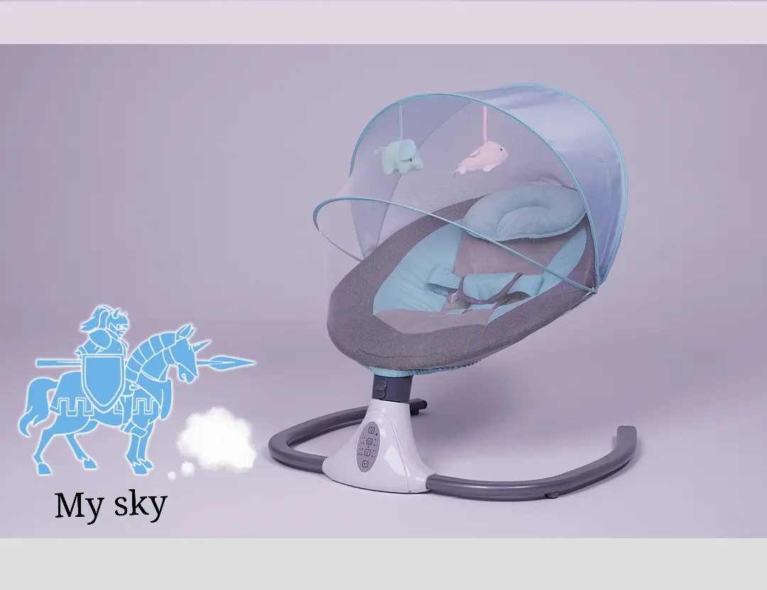 Smart Elektrische Babyschommeling Kribben Geometrische Side-To-Side Schommelstoel Bed Voor
