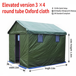 Construction Work Disaster Large Marquee Camping Temporary Life <strong>Refugee</strong> Relief Outdoor <strong>Tent</strong> 30-Min Quick Setup - Product Image 1