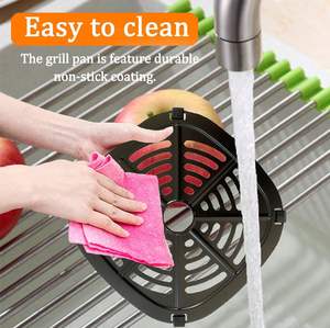 Juego de platos divisores para freidora de aire de 17cm/20cm, bandejas antiadherentes para hornear/cocinar al vapor/asar para accesorios Ninja/<span class=keywords><strong>Cosori</strong></span> - Product Image 3