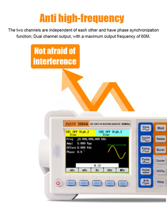 Generador de señal 2003A con 25MHz DDS 8192 puntos Longitud de onda Pantalla LCD Función sinusoidal de frecuencia - Product Image 6
