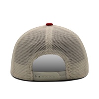 Casquette Trucker Ajustable à 5 Panneaux avec Logo Brodé, Double Couleur, Bloc de Couleurs, Partie Avant en Mousse et Partie Arrière en Maille, Profil Élevé, Service OEM