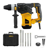 Marteau perforateur rotatif électrique robuste, marteau-piqueur industriel 1500W, anti-vibration, aluminium, 32 mm