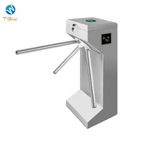 Tripod Turnstile Tripod Tinggi Pinggang Lewat Cepat Manual Fungsi Konter Baja Tahan Karat dengan Pembaca Kartu Kontrol Akses Cloud