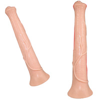 Dildo Animal en Forma de Alienígena, Extremadamente Largo y Grueso, Impermeable y Portátil