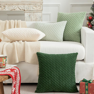 A415 tessuto velluto a coste in velluto a coste Euro cuscino finta fodera per cuscino 16*16 pollici decorativo verde scuro copricuscino <span class=keywords><strong>40x40</strong></span> - Product Image 5