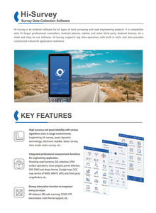 Logiciel Hi-Target Hi-Survey Road pour système Android Logiciel de collecte de données topographiques Hi Target Contrôleur <span class=keywords><strong>Ihand</strong></span> 30 <span class=keywords><strong>Ihand</strong></span> 55 - Product Image 4