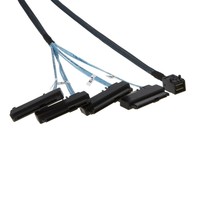 Câble de distribution Mini SAS HD SFF-8643 4i vers 4x SFF-8482 avec alimentation Molex