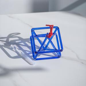 Cuenco de Cristal Merkaba Azul para Terapia de Sonido, Instrumento de Sanación con Sonido Perfecto - Product Image 1