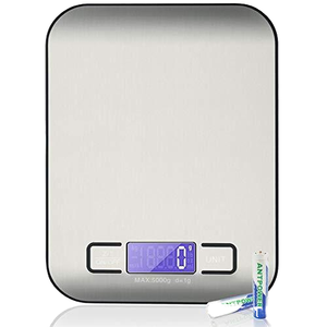 Hochpräzise tragbare 5kg/1g schwarze Küchen waage Multifunktion ale Lebensmittel waage 10kg Max. Gewicht Batterie - Product Image 1