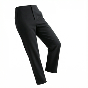 <b>Men's</b> Navy Blue Formal Trousers High Waist Straight Fit Anti-Wrinkle Polyester Worsted Fabric Autumn Wear - Product Image 6