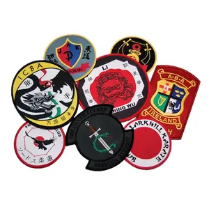 Không Có Tối Thiểu Bán Buôn Tùy Chỉnh Dệt Patches Tuỳ Chỉnh Patches Phụ Kiện May Mặc