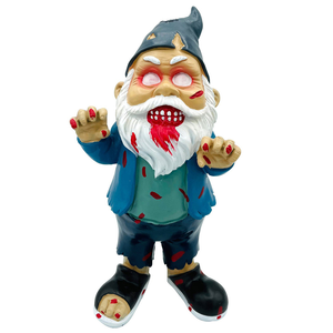 Décoration créative d'Halloween Figurine <span class=keywords><strong>Walking</strong></span> <span class=keywords><strong>Dead</strong></span> en résine film d'horreur jardin Zombie Gnome décoration de pelouse - Product Image 4