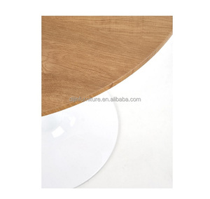 Design semplice <span class=keywords><strong>tavolo</strong></span> da <span class=keywords><strong>cucina</strong></span> a tulipano semplice MDF <span class=keywords><strong>in</strong></span> <span class=keywords><strong>legno</strong></span> gamba <span class=keywords><strong>in</strong></span> metallo bianco <span class=keywords><strong>tavolo</strong></span> da pranzo <span class=keywords><strong>con</strong></span> piedistallo - Product Image 3
