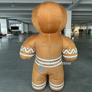 Funtoys personalizado inflable pan de jengibre Gingersnap hombre amarillo mascota disfraz Navidad Cosplay Mascotte Halloween para adultos 2/2, 6m - Product Image 3