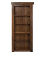 Porte de bibliothèque encastrée de qualité peinture, assemblée, type porte Murphy