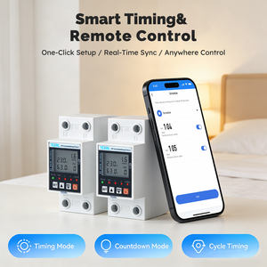 Disyuntor Inteligente con Protección de Sobrevoltaje, Medidor de Energía, Control Remoto, 220V, Carril Din, Pantalla Dual, 63A, TUYA, WiFi - Product Image 2