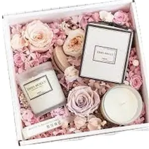 Conjunto de velas aromaterapia para presente, conjunto de velas aromáticas luxuosas com cera de soja natural, decoração de presente, conjunto de velas aromáticas