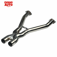 Collecteurs d'échappement en acier inoxydable, tuyaux d'échappement pour Chevrolet Corvette 1997-2004 5.7L, tube long 1-7/8 pouces