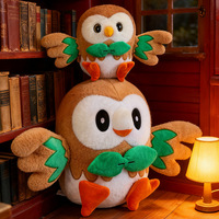 Peluches hiboux Pokémon - Jouet anti-stress rembourré en coton PP pour canapés, oreillers et décoration de tables