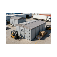 WooWild Tiny House Modulaire Préfabriquée Portable Légère Étanche en HDPE, Alimentée à l'Énergie Solaire, Écologique, pour Entrepôt et Parc