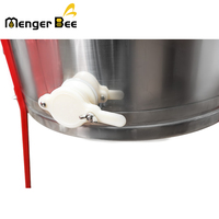 Sistem Ekstraksi Madu Manual Menger Bee High Efficiency Stainless Steel 3 Frame, Ekstraktor Madu Manual dengan Barel 38cm, Ukuran 45x26cm