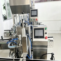 Machine de remplissage automatique à double tête servo-piston haute vitesse, remplisseuse à 2 pompes pour eau, huile, shampoing, miel, crème, pâte