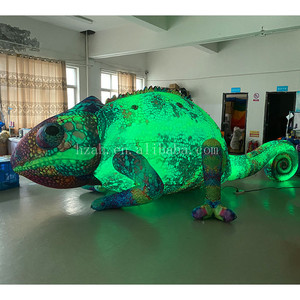 Bán Hot Inflatable Tắc Kè Hoa Inflatable thằn lằn với LED ánh sáng - Product Image 1