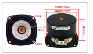 1 Pezzo/LOTTO Altoparlanti HiFi Full Range Audio Labs da 3 Pollici, Monitor Audio, Tweeter Grezzo, Driver Subwoofer Medio, Testa a Proiettile in Kapton - Product Image 4