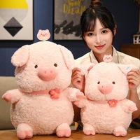 Jouets en peluche cochon rose kawaii, adorables animaux en peluche pour couple, poupée cochon douce, cadeau adorable pour petite amie, cadeau d'anniversaire parfait