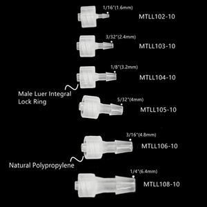 Gran oferta, accesorio cónico Luer macho de 5/32 pulgadas, 4mm, junta de mamparo de púas, cierre Luer macho a conector de tubo de acoplamiento de manguera de lengüeta - Product Image 5