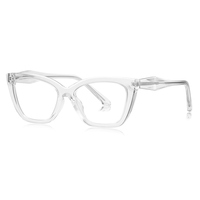 Bingkai Kacamata Optik Model ZOWIN LS004 Cat Eye untuk Wanita, Transparan, Logo Custom, Siap Kirim, Bingkai Kacamata Resep, Oculos