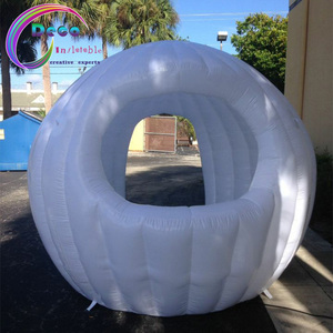 Di động di động thổi lên chiếu sáng Inflatable DJ gian hàng, Inflatable <span class=keywords><strong>LED</strong></span> ánh sáng DJ cabin Sphere - Product Image 2