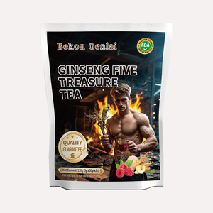 Thé aux Herbes Cinq Trésors au Ginseng Personnalisé OEM pour la Santé Masculine, Sachet de 150g TK - Product Image 1