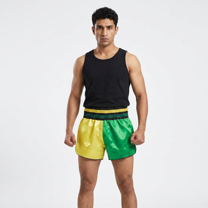 Customized Muy Thai Kick Boxing Fighting Shorts Breathable Plus Size Without Drawstring MMA and Muay Thai Sublimated Shorts - Product Image 1