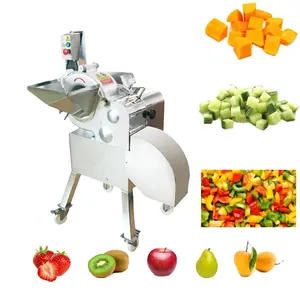 Cd-800 Fruit Dicer Machine Ananas Mango Kokos Aardbeienblokje Snijder Aardappel Snijmachine Blokjes Maker