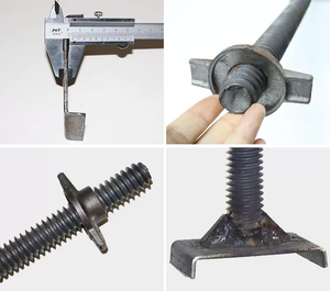 Điện mạ kẽm & bạc sơn vít Jack điều chỉnh giàn giáo rỗng cơ sở jack cho Xây Dựng Nhà - Product Image 4