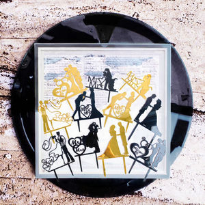 Decoración para Pasteles <span class=keywords><strong>de</strong></span> Bodas al por Mayor, Decoración para Pasteles <span class=keywords><strong>de</strong></span> Parejas Casadas, Adornos para Pasteles <span class=keywords><strong>de</strong></span> Acrílico Dorado y Negro con la Leyenda 'Mr.' y 'Mrs.' - Product Image 3