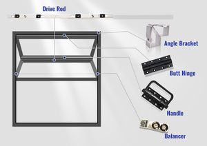 Eehe cửa sổ gấp nhôm bên ngoài cửa sổ cách nhiệt chống cháy kính cường lực kiểm soát tiếng ồn cửa sổ dân cư - Product Image 5