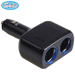 <span class=keywords><strong>2</strong></span> في 1 سيارة شاحن USB مزدوج ولاعة السجائر المقبس مصباح ليد 90 درجة قابل للتعديل التوصيل والتشغيل - Product Image 1