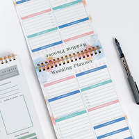 Agenda de mariage et journal de mariée A5 à spirale, bloc-notes cadeau de fiançailles double face 120 g/m² avec section de gratitude