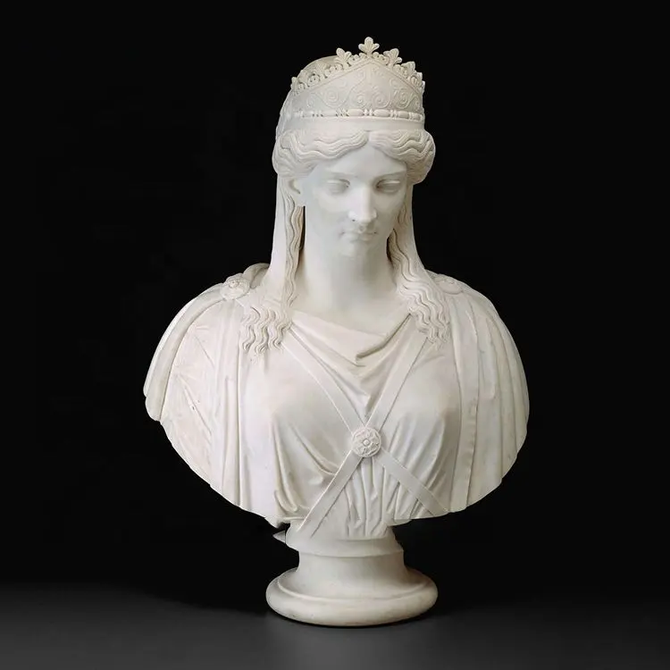 Venus busto statua marmo bianco busto femminile scultura antica greca Western Lady Head Statue personalizza