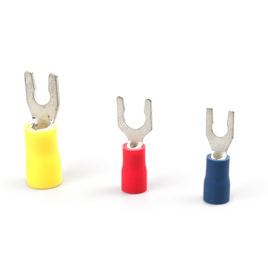 Đồng <span class=keywords><strong>Spade</strong></span> ngắt kết nối nhanh chóng uốn thiết bị đầu cuối PVC cách điện dây cáp điện kết nối bộ loại - Product Image 2