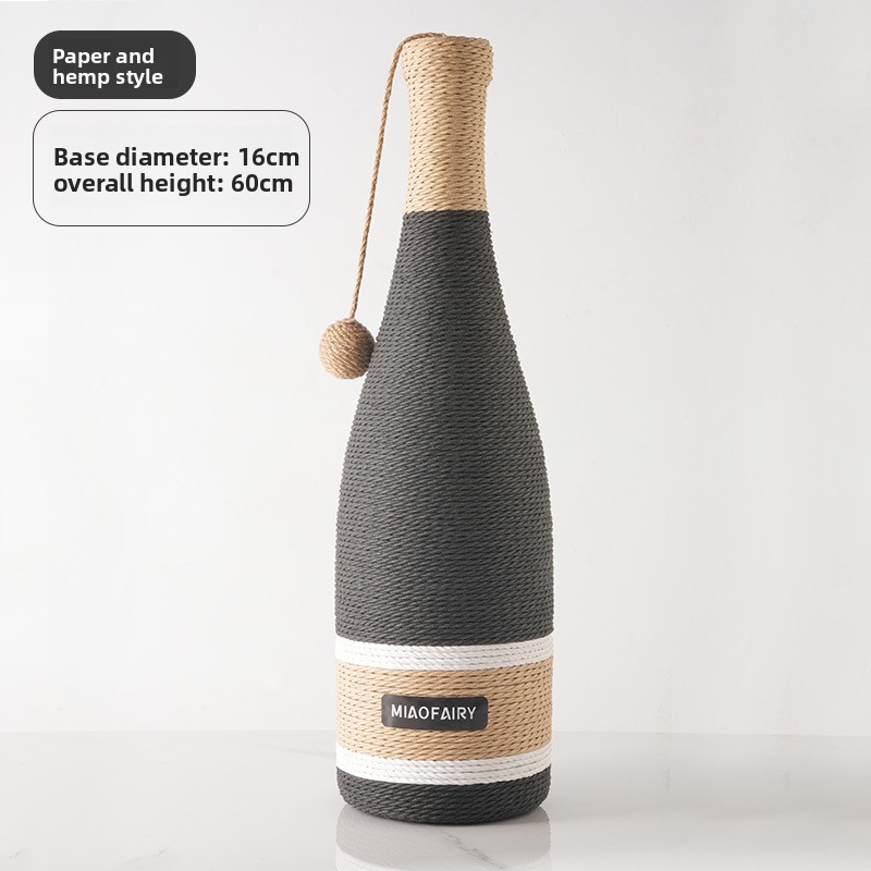 Porte-bouteille de vin à ventouse style corde en papier